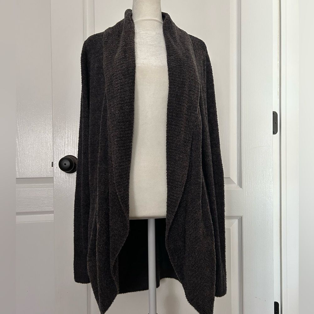 Barefoot Dreams Women’s Dark Gray Soft Cozy Open Cardigan Size Medium